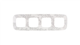 Valena Allure Ramka Poczwórna Arabeska Chrom 754344