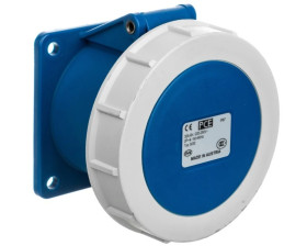 Gniazdo tablicowe 32A 3P 230V /75x75/ niebieskie IP67 3232-6