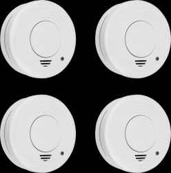 FSM-11514 Smoke detector with 5 year battery, pack of 4