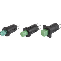 Pushbutton switch, 1 pole, red, illuminated , 0.2 A/60 V, IP40, 0041.9156.3317