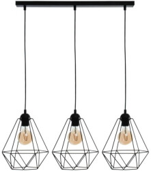 Lampa wisząca BASKET BLACK 3xE27 MLP7215 Milagro