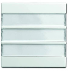 Przełącznik z kontrolką, Przycisk z kontrolką Zaślepka Busch-Jaeger Busch-balance SI 2CKA001582A0400, czysty biały (ral