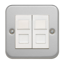 Płytka czołowa, seria: Metal Clad, Szary