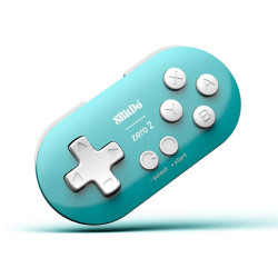 8BitDo Zero 2 Bluetooth Gamepad - Turquoise Edition
