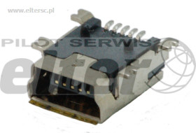 Gniazdo miniUSB 5pin typ B SMD