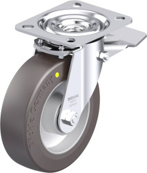 Blickle 913450 L-ALST 125K-ST-AS Rolka obrotowa z blachy stalowej Średnica koła: 125 mm Maksymalne obciążenie: 250 kg 1