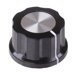 RN-99D Aluminium Inlay 6.1mm Control Knob 26.8mm