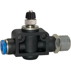 Choke check valve, -0.95-10 bar, 109962