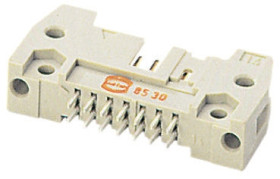 Wtyk PCB 10-pinowe raster: 2.54mm 2-rzędowe HARTING Przewlekany 1.0A