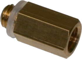Connecting piece, brass, for threaded connection M5, 50.051