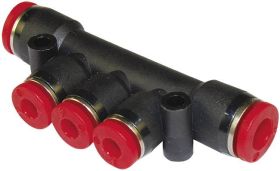 Kolektor przelotowy Norgren PNEUFIT C C00D30806, 3 x 6/2 x 8 mm