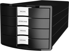 Szafka z szufladami HAN 1012-13 czarny DIN A4, DIN C4 Ilość szuflad: 4