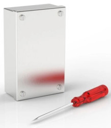 Obudowa do adaptacji, Stal nierdzewna 304 Satynowy 0 Knockouts 100mm x 100 mm x 50mm RS PRO