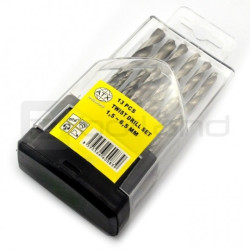 Zestaw wierteł do metalu ATX 13 szt. - od 1,5 do 6,5mm