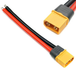 XT60 wtyk męski wtyczka z przewodami AWG12 10cm