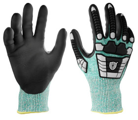 Rękawice robocze rozmiar: 11, Największe materiał: Włókno szklane, HPPE, Poliester pochodzący z recyklingu, Stal