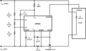 10V to -90V hot swap controller