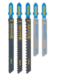 Irwin IW1014501 HCS/HSS T-Shank Jigsaw Blade Set, 5 Piece