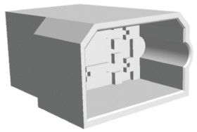 Obudowa do konektorów zaciskanych Wypust 4-pinowe Naturalny 31.5mm