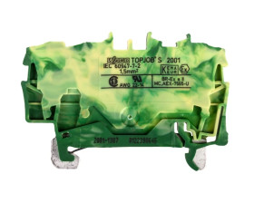 Złączka szynowa ochronna 1,5mm2 żółto-zielona 2001-1307 TOPJOBS