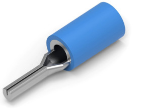 Insulated pin cable lug, 1.0-2.5 mm², AWG 16 to 14, 1.8 mm, blue, 165075