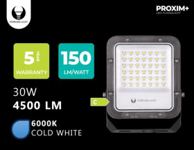 Naświetlacz LED PROXIM+ 30W 6500K 4500lm 230V IP65 Forever Light 150lm/W 5 LAT GWARANCJI