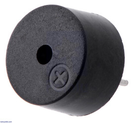 Pololu 9mm Electromagnetic Buzzer: 40Ω, 4-6V, Top Opening