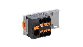 Blok Rozdzielczy Ptfix 10/6X4-Ns35 Bk, Czarne Złącze Przemysłowe - 6 Punktów...