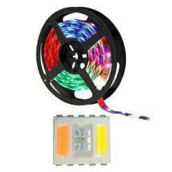 Taśma 12VDC 60 led 5050 5-chip RGBW 1m ip20 rgb + 6500K + 2400K rgb+cct