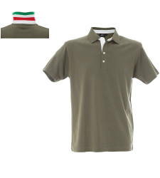 RICCIONE ARMY GREEN POLO M/CORTA