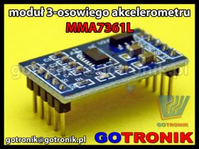 Moduł 3-osiowy akcelerometr MMA7361