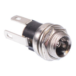 2.5mm x 5.5mm Metal Panel Mount DC Power Socket