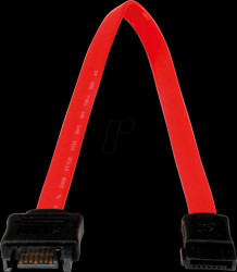 SATAEXT30CM Cable SATA 6 Gb/s ma. &gt; SATA fe., 30 cm, red