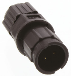 Złącze wielostykowe przemysłowe 2-pinowe Montaż na kablu Wtyczka Amphenol Industrial