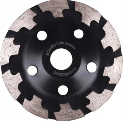 Tarcza diamentowa 125 do szlifowania betonu kamienia turbo typ T Schmith