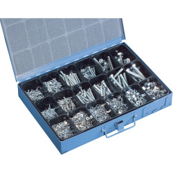 Affix Screw &amp; Nut Assortment Kit In Steel Case- 3000 Piece