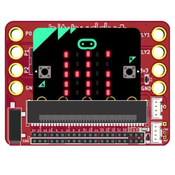 Bit:Buddy+ works with micro:bit v1, micro:bit v2 and Adafruit CLUE