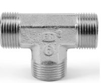 Złączka hydrauliczna, Złacze A: Stożek męski 24° DIN, Złacze B: Stożek męski 24° DIN, Stal, 630bar