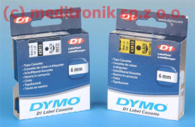 DYMO TAŚMA D1 6MM B/CZ