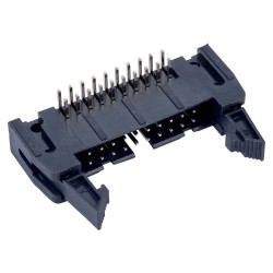 TruConnect 20 Way IDC Right Angled Latched PCB Plug 2.54mm