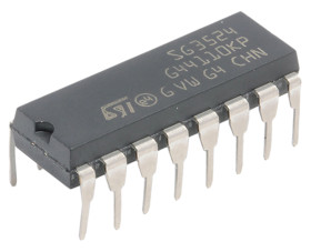 Kontroler PWM 300 kHz Otwór przezierny 16 -pinowy STMicroelectronics PDIP