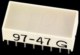 KB-2885SGW Area LED, 100 mcd, 10x20 mm, green