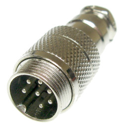 Gniazdo męskie NC521(7-M)na kab. 4A 125V mikrofonowe na kabel NC/CB 7pin