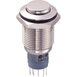 White Label LAS2GQH-11/N/P 16mm IP67 Vandal Resistant Switch SPST, On-On