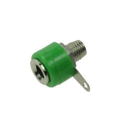 Gniazdo bananowe 4mm zielone.