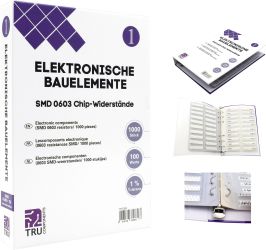 TRU COMPONENTS TC-6869408 TC-6869408 Segregator asortymentowy SMD 0603 0.1 W 1 % 1000 części