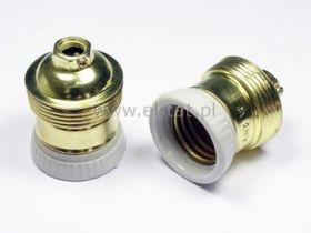 Oprawka do żarówki E27, ceramiczno - metalowa