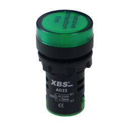 Kontrolka sygnalizacyjna 230V Lampka LED zielona XBS AD22-GREEN230