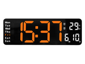 Zegar ścienny LED DS-6629 z pilotem