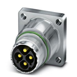 Złącze wielostykowe przemysłowe 4-pinowe M17 Montaż przedni Wtyczka Phoenix Contact